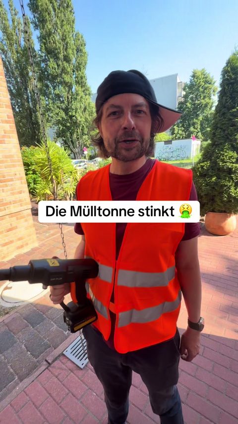 Akku-Hochdruckreiniger im Einsatz